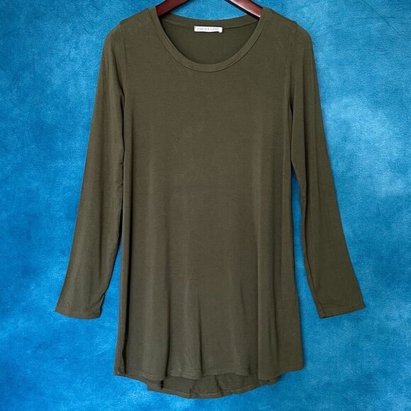 Chris & Carol Green T-Shirt Dress, Large - Picture 1 of 3